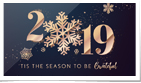 Golden Snowflakes Navy