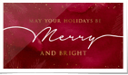 Warm Holiday Wishes Red