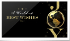 World of Best Wishes Gold Globe