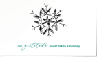 Handrawn Snowflake - White/Green