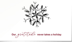 Handrawn Snowflake - White/Maroon