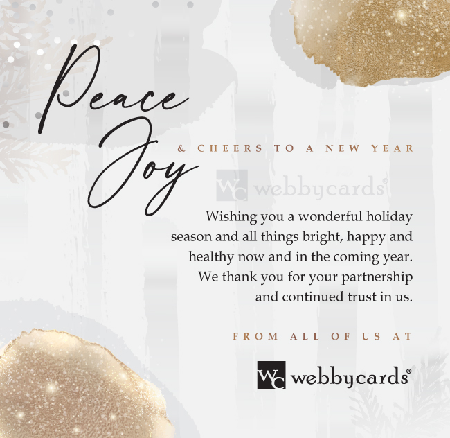 Elegant Watercolor Peace Joy Silver (Static)