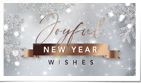 Silver Snowflakes Sparkling Gold II (Static)