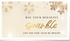 Holiday Sparkle Gold Snowflakes Crm (Static)
