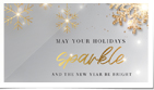 Holiday Sparkle Gold Snowflakes Sil (Static)