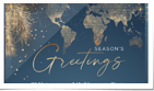 Seasons Greetings Blue Map (Static)