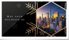 Gold Snowflakes Photos City Blk (Vid)