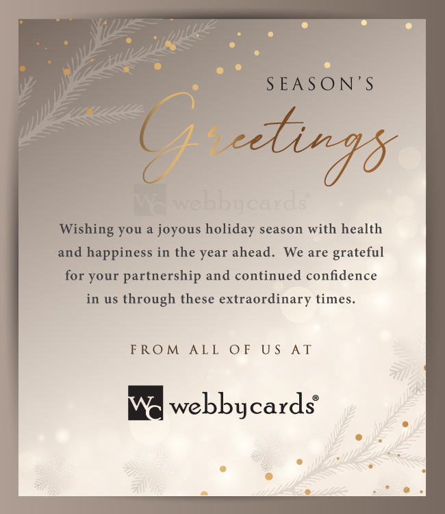 Elegant Seasons Greetings Gold (Static)