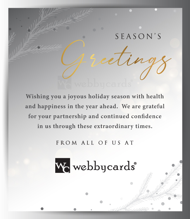 Elegant Seasons Greetings Silver (Static)