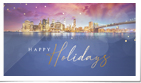 Happy Holidays City Skyline Photo (Static)