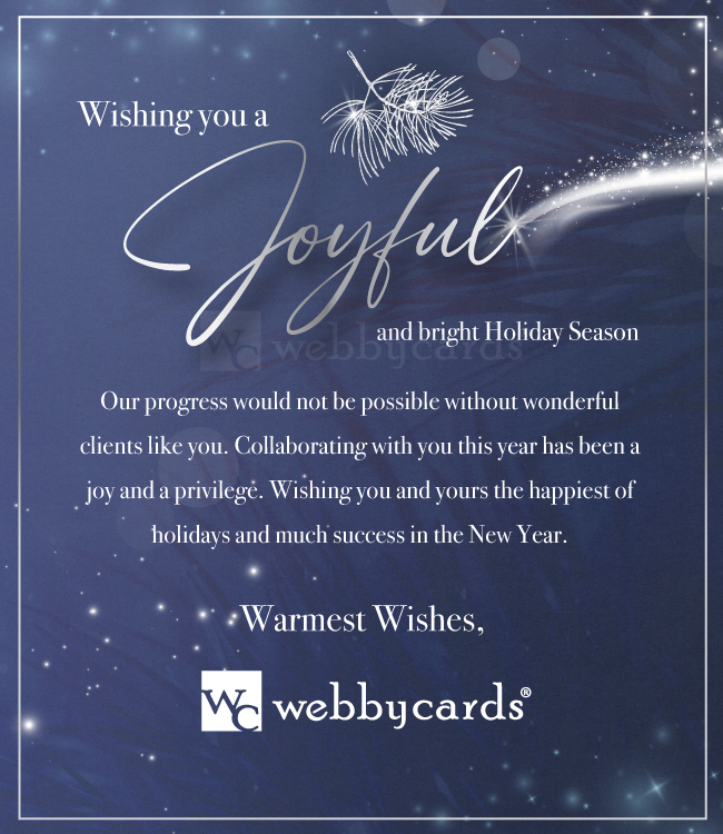 Joyful Holiday Season Evergreen Blue (Static)