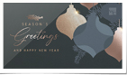 Elegant Evergreen Ornaments Blue (Static)