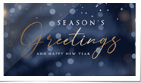 Blurred Trees Bokeh Lights Navy (Static)