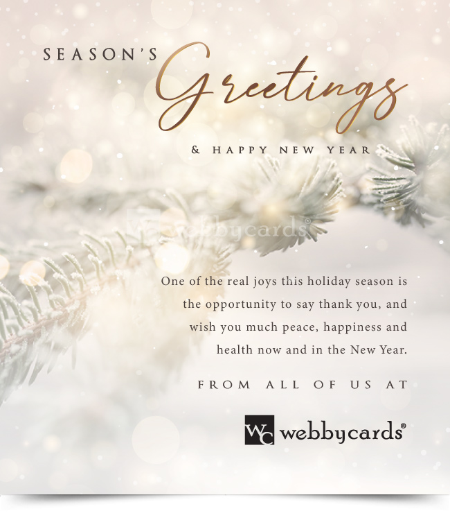 Seasons Greetings Elegant Evergreen (Static)