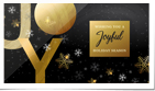 Joy Snowflakes Gold Black (Vid)