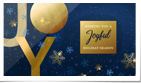 Joy Snowflakes Gold Navy (Vid)