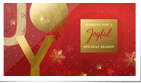 Joy Snowflakes Gold Red (Vid)