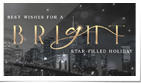 Elegant City Skyline Blk Holiday II