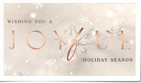 Elegant Snowflakes Gold Holiday II