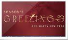 Elegant Snowflake Red Holiday I