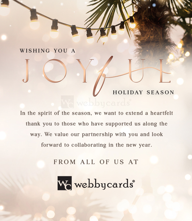 Elegant Palm Tree Joyful Holiday III
