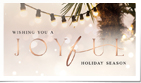 Elegant Palm Tree Joyful Holiday III