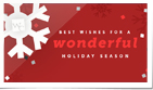 Snowflakes Confetti Red