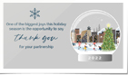Happy Holidays City Skating Grey - Ani Gif