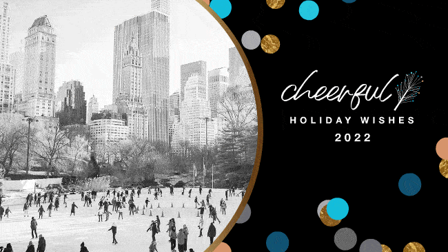 Cheerful Holiday Wishes Photo Blk - Ani Gif