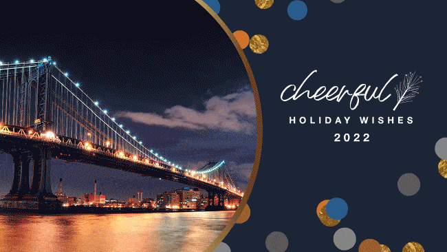 Cheerful Holiday Wishes Photo Navy - Ani Gif