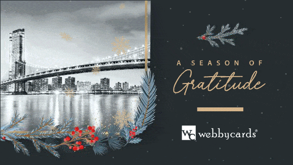 Blue Branches/Wreath Photo - Ani Gif