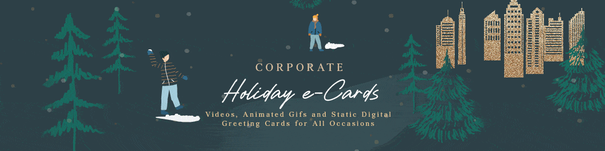 Corporate Animated Christmas Greeting Cards for eMail