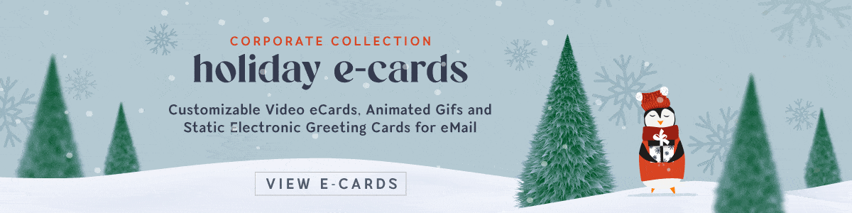 Corporate Holiday eCard Collection Videos Gifs and Custom HTML eMail Templates