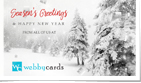 Falling Custom Logo Snowflakes Trees