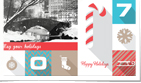 Holiday Photo Squares - White/Red/Blue