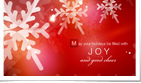 Glowing Snowflakes Red