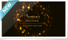 Gold Circles Bokeh Wreath