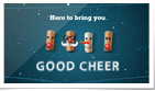 Holiday Cheer Dancing Corks Navy