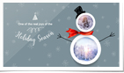 Snowman Photo Slideshow Grey