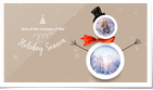 Snowman Photo Slideshow Khaki