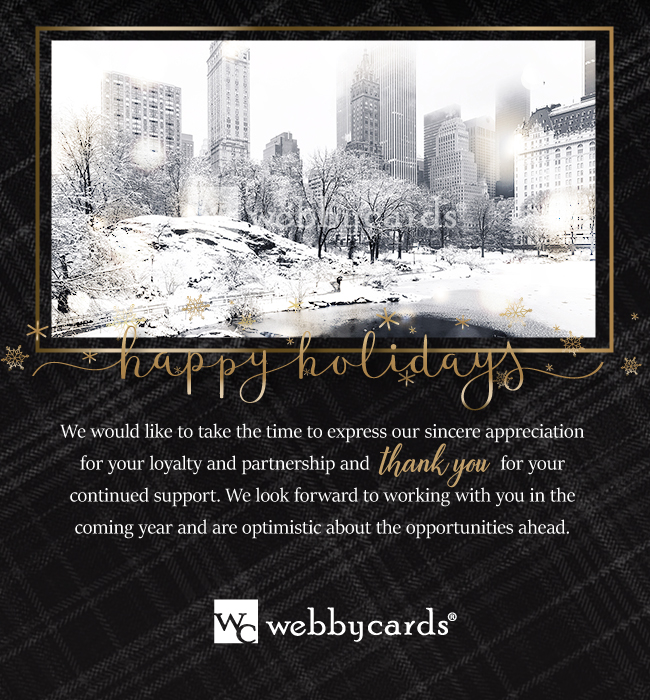 Happy Holidays City Photo