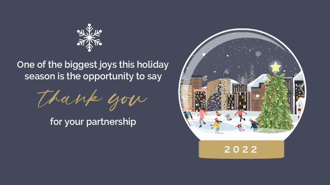 Happy Holidays Globe City Skating - Ani Gif